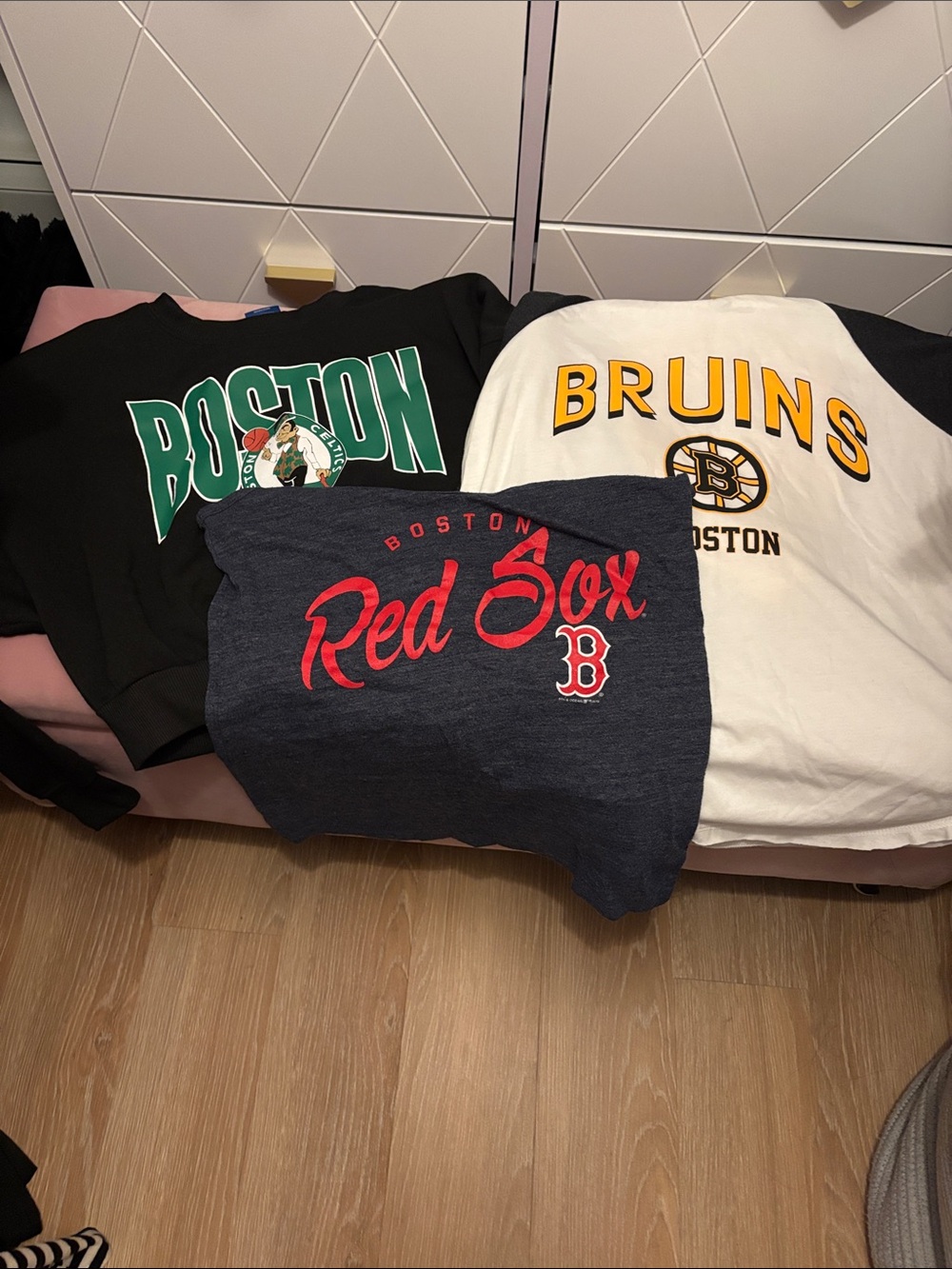 Multiples Navy Boston Red Sox Script Sweatshirt with Red Graphic